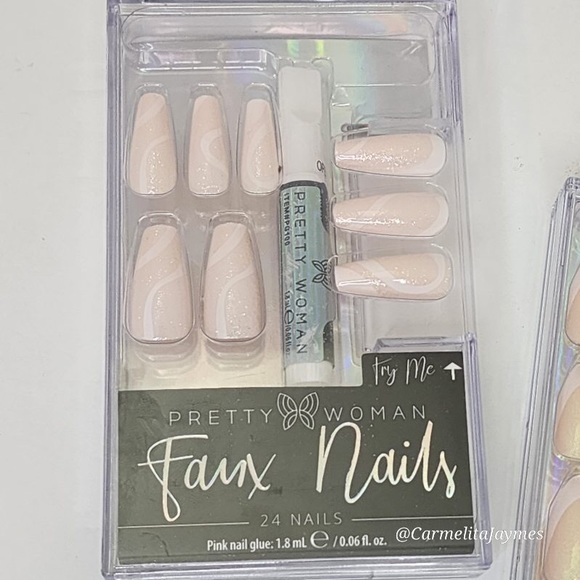 Pretty Woman Faux Nails 24 pack NIP - Picture 5 of 5